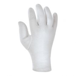 Baumwolltrikot-Handschuh mit Schichtel MITTELSCHWER / texxor / wei-gebleicht