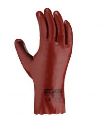 PVC-Handschuhe / texxor / 2170 / rotbraun / 27cm Lnge