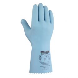 Chemikalien-Schutzhandschuhe NATURLATEX / texxor / hellblau