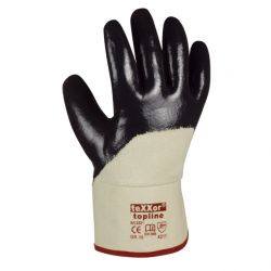 Nitril-Handschuhe STULPE / texxor / beige-blau / 2321