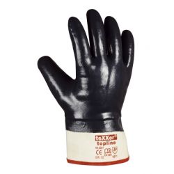 Nitril-Handschuhe STULPE / texxor / beige-dunkelblau / 2331