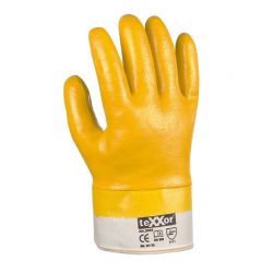 Nitril-Handschuhe STULPE / texxor / gelb-beige / 2359