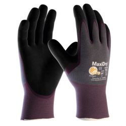 Nitril-Handschuhe MaxiDry / ATG / grau-lila-schwarz / 2371