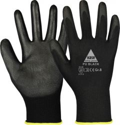 Montagehandschuh PU BLACK / HaseSafety / 509560