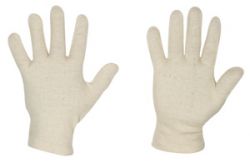 Trikot-Handschuhe aus Baumwolle,beidseitig tragbar, Model PASSAT