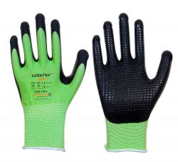 Feinstrick-Handschuh mit Nitril-Foam-Beschichtung - mit Noppen