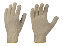 Mittel-Strick-Handschuhe aus Baumwolle, rohwei, Model MUTAN
