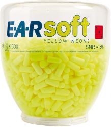 3M PD01002 - E-A-R Soft Yellow Neons Refill fr One-Touch-Spender - Aufsatz mit 500 Paar