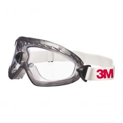 3M 2890SA Schutzbrille - klar ohne Belftungsschlitze (gasdicht)
