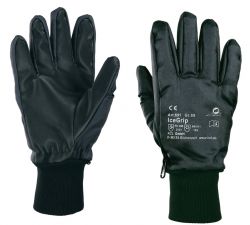 Handschuhe Ice Grip 691, PVC/Thinsulate/ Nylon - schwarz