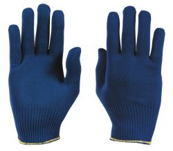 Handschuhe PolyTRIX B 910, PA, Strickbund, 23-27cm, leichter Strick - blau