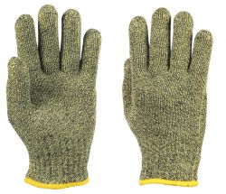 Handschuhe KarboTect 950,schwerer Strick Para-A/ Karbon/Wolle, Strickbund, 24-26cm