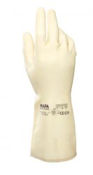 Handschuhe  VITAL 175, NaturLatex, gerade Stulpe, Profil, 31 cm - beige