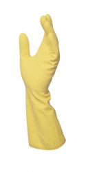 Handschuhe  VITAL 210, Latex, Gerade Stulpe, Profil, 33cm - rot