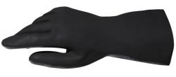 Handschuhe ALTO 260, Latex, Gerade Stulpe, Profil, 32cm - schwarz