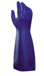 Handschuhe ALTO 298 Latex, Rollrand, glatt, 42cm - blau