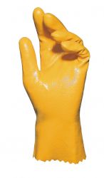 Handschuhe Titan 375, ehem. Dextram, Nitril, Gerade Stulpe, vollbeschichtet, 26cm - gelb