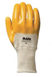 Handschuhe TITANLITE 397, Nitril, Strickbund, teilbeschichtet, 24-28cm - gelb