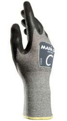 Handschuhe KRYTECH 585, Nahtloses Stricktrikot aus PEHD-Fasern, grau/schwarz