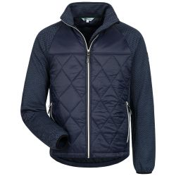 TUMBA Hybrid Jacke / Polyester / Strickfleece / marine / Gr. S - XXXXL