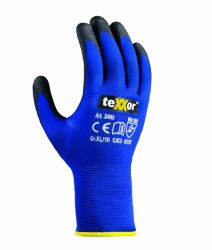 Nylon-Handschuhe TOUCH texxor blau-schwarz