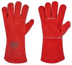 RS 53 F Stronghand Handschuhe / Rindspaltleder / Rot