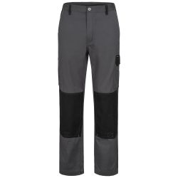 OVERTON Canvas Bundhose / grau-schwarz