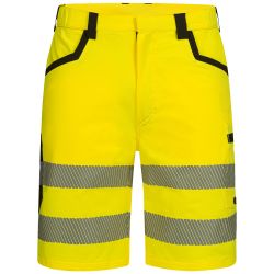 HAGENAU Warnschutz Stretch-Shorts gelb/schwarz