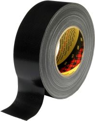 3M Gewebeklebeband Duct Tape 389 schwarz, 50 mm x 50 m